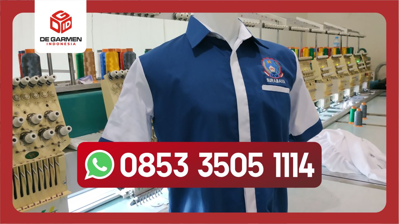konveksi seragam biru murah