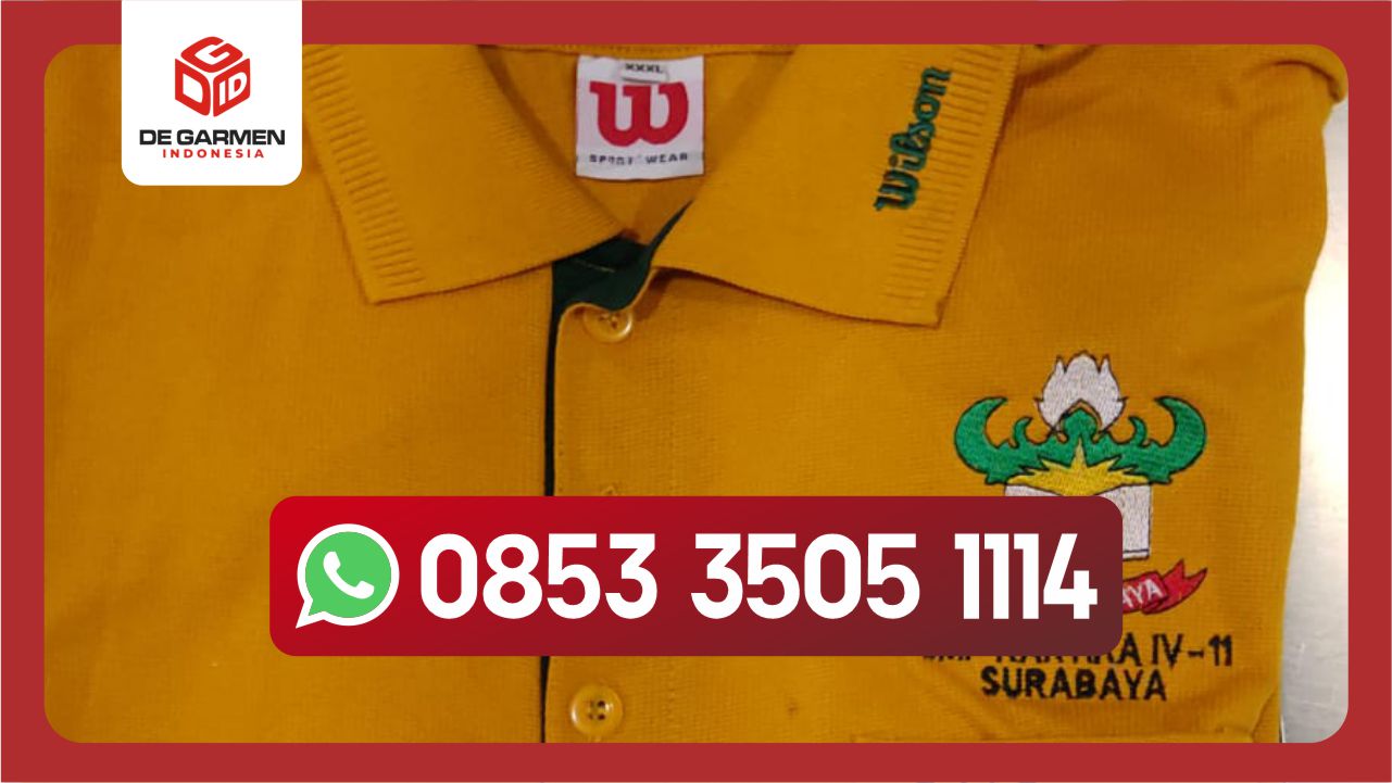manfaat penggunaan bordir kaos polo