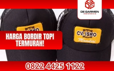 0822.4425.1122 Harga Topi Bordir Murah di Degarmen Indonesia