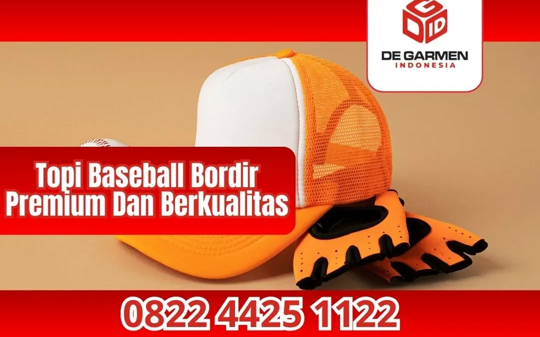Bordir Baseball Topi