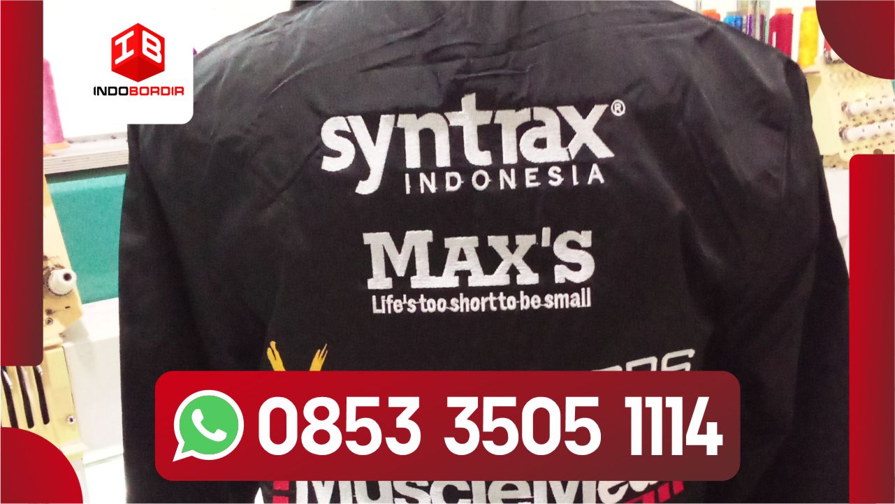 bordir jaket parasut