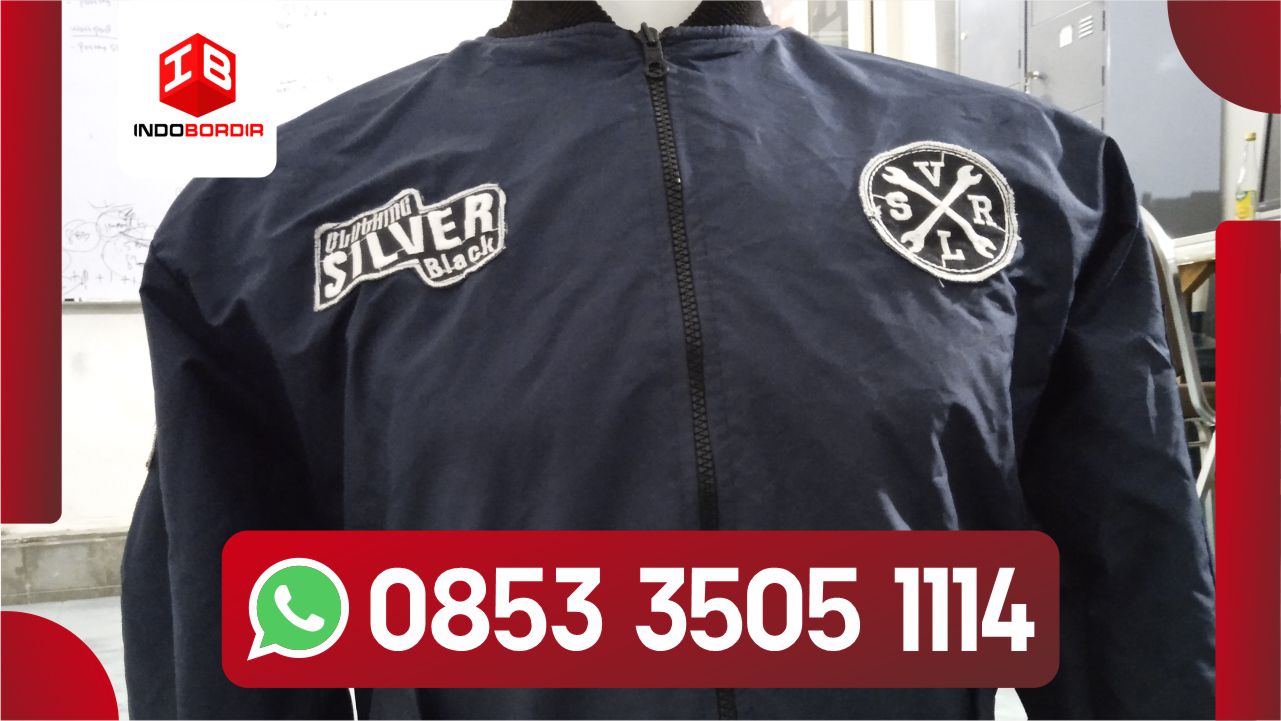 bordir jaket parasut