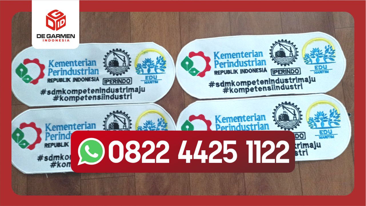 bordir logo satuan murah