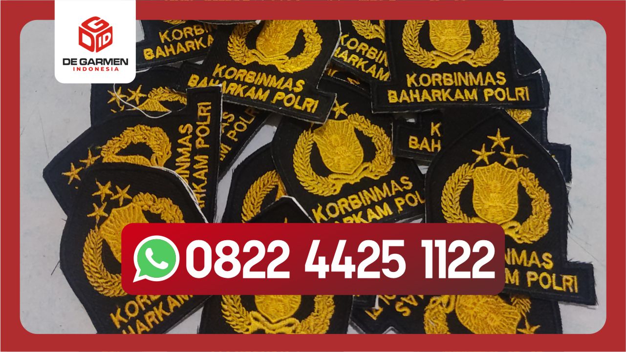 bordir logo satuan murah