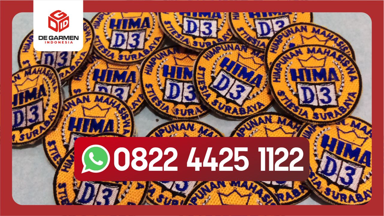 bordir logo murah custom