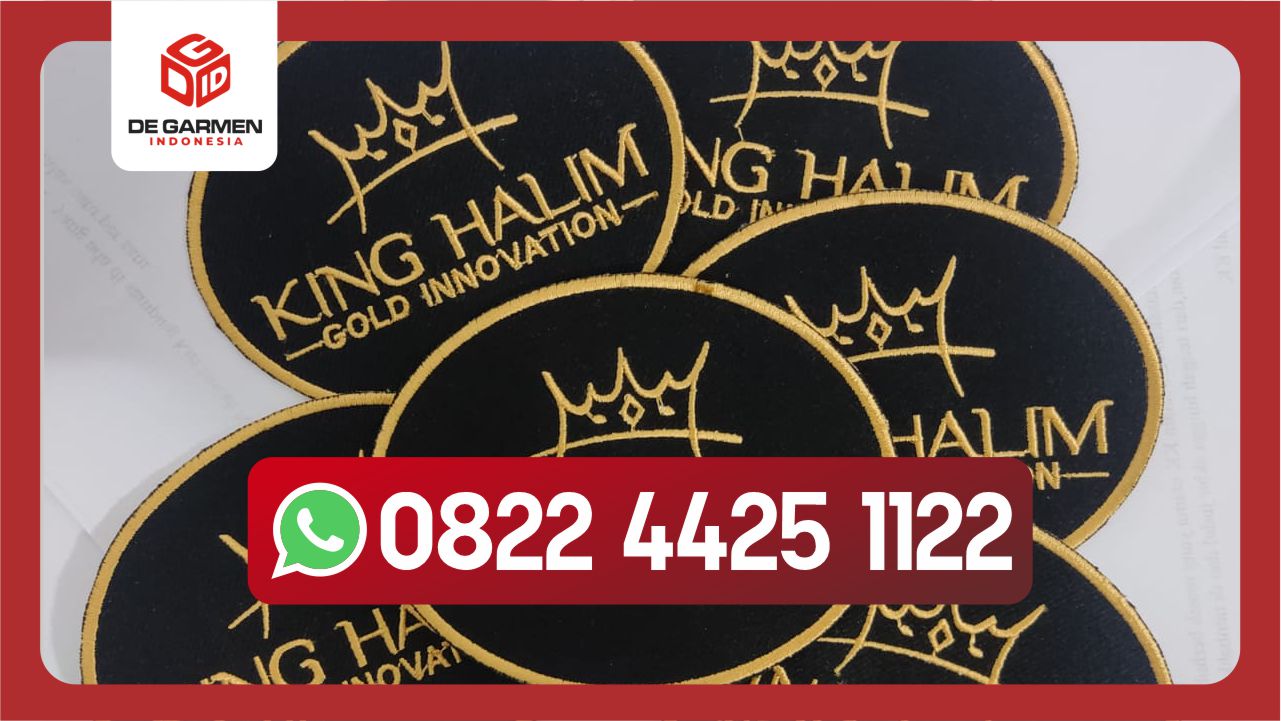 bordir logo komputer custom