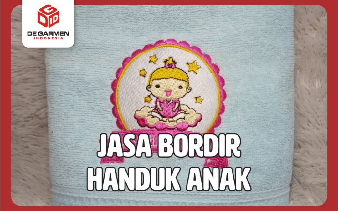 jasa bordir handuk anak