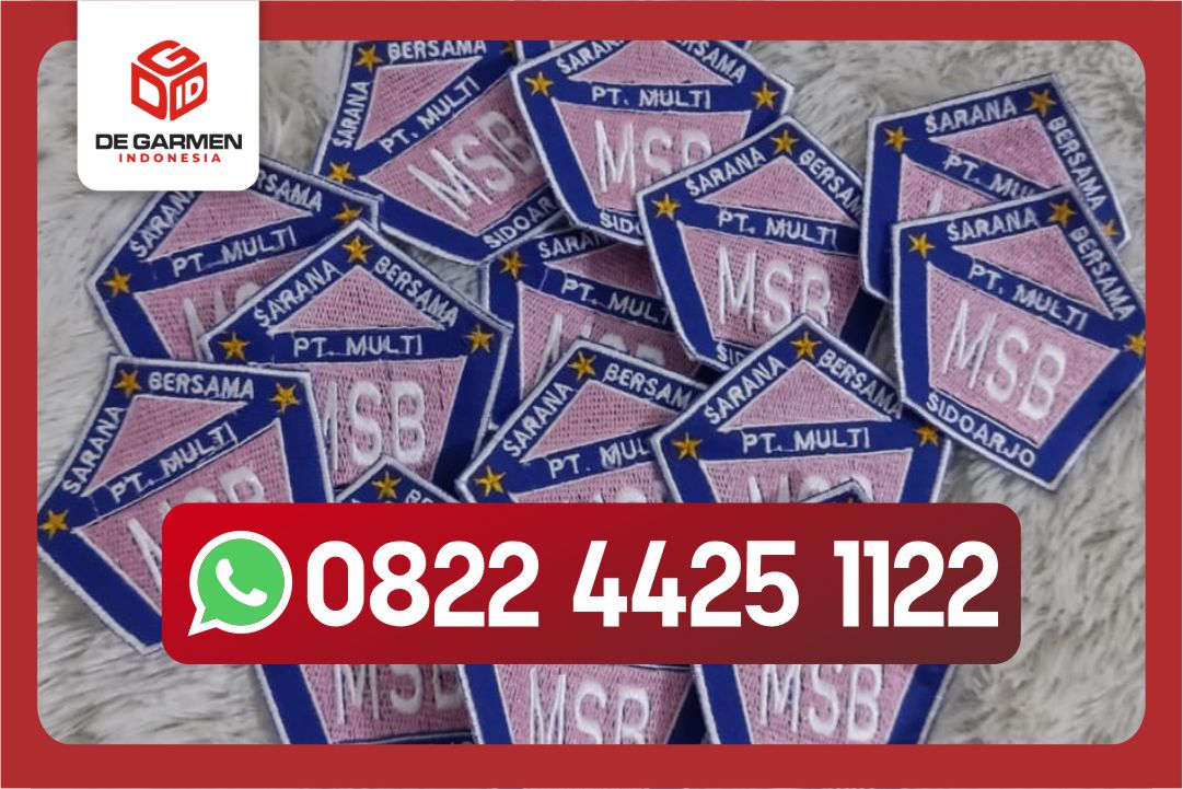 bordir logo tempel murah