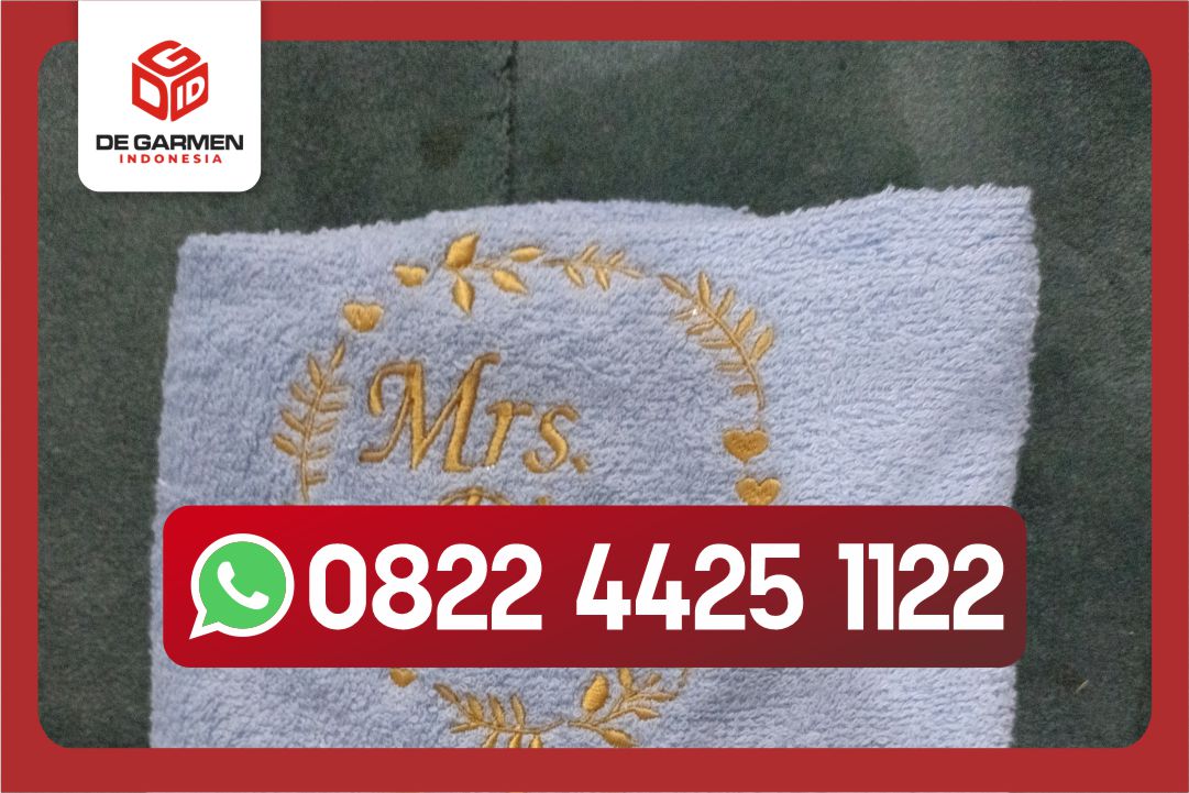 bordir handuk couple