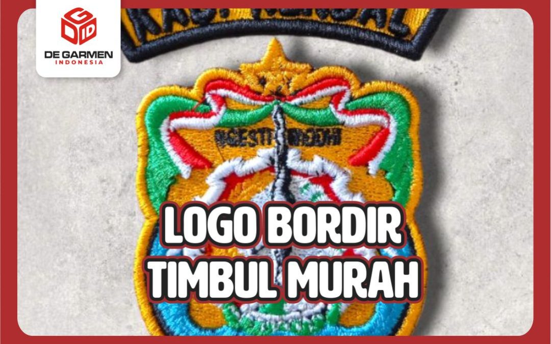 logo bordir timbul