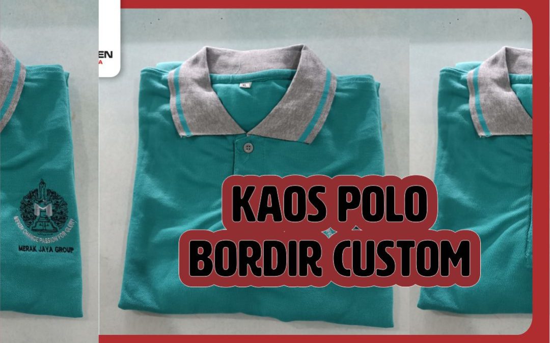 kaos polo bordir custom