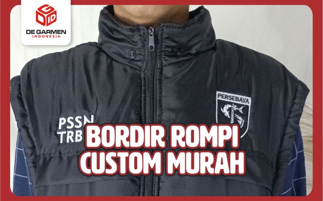 rompi bordir custom