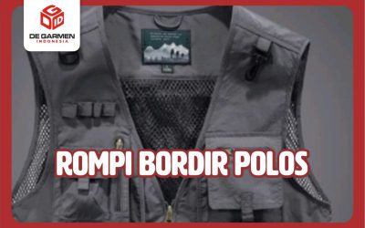 Pusatnya Jual Rompi Bordir Polos Termurah