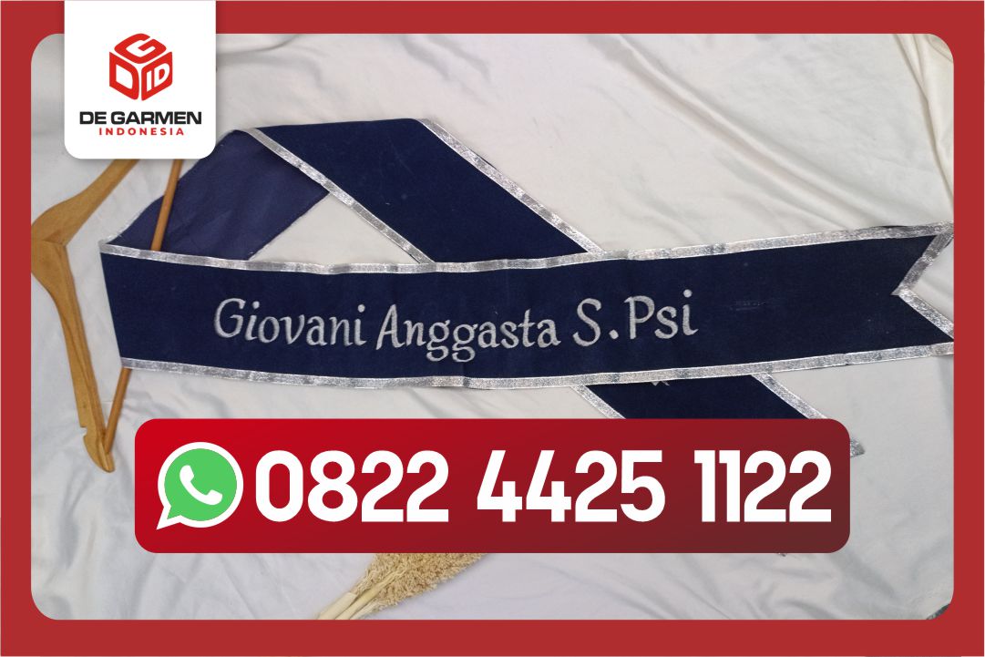 bordir selempang wisuda terdekat