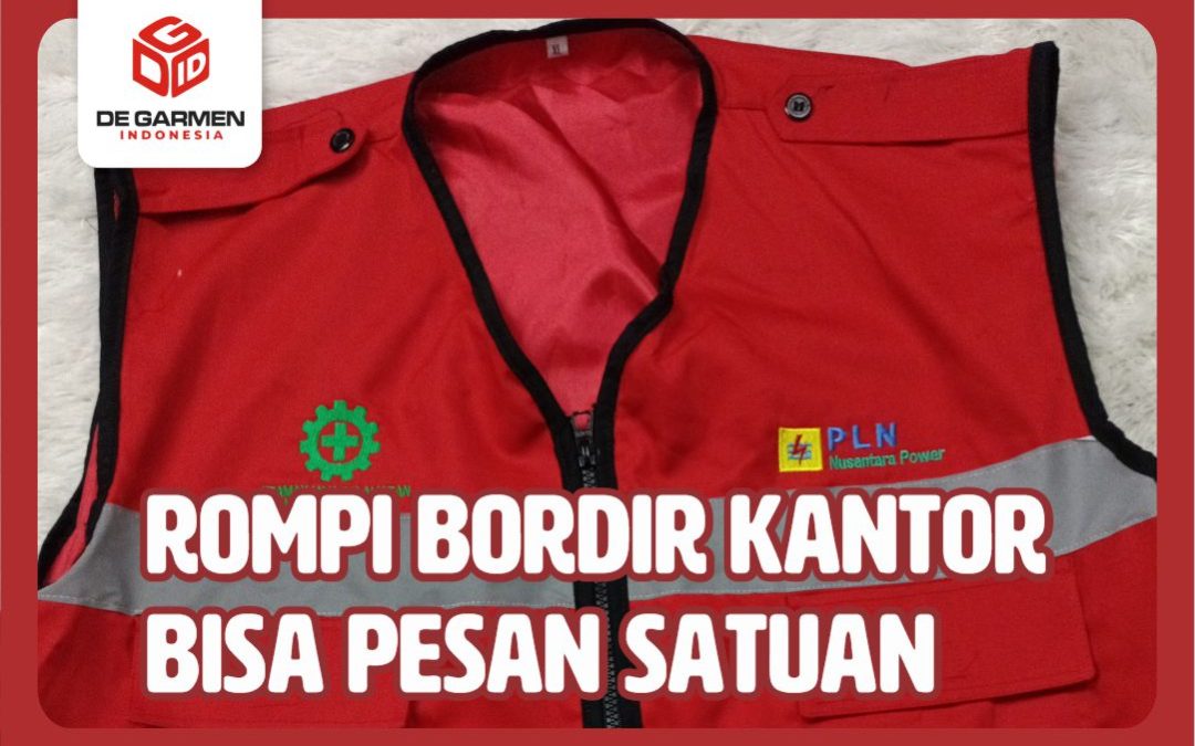 tempat bordir rompi kantor