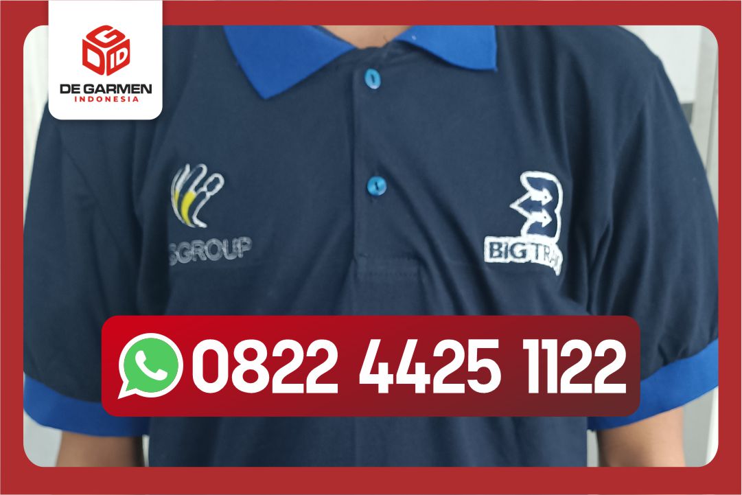 bordir polo shirt